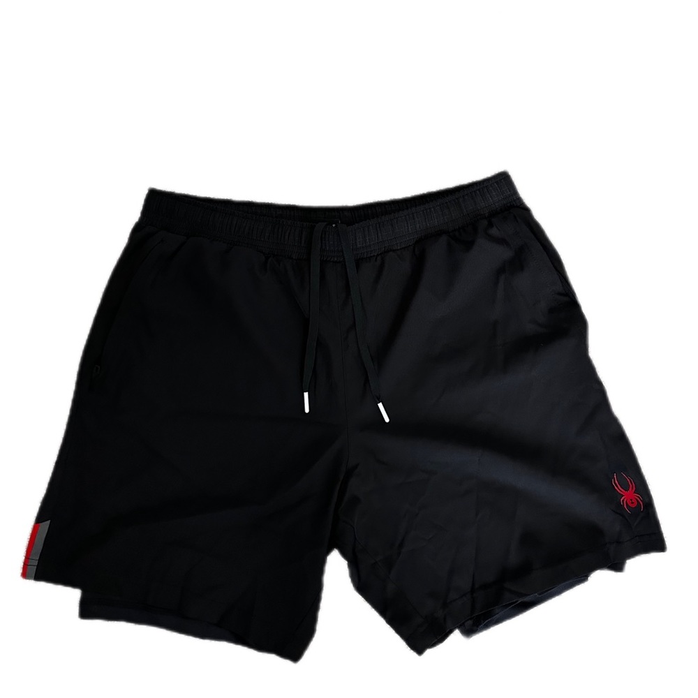 Spyder Men’s Brief Lined Active Running Shorts